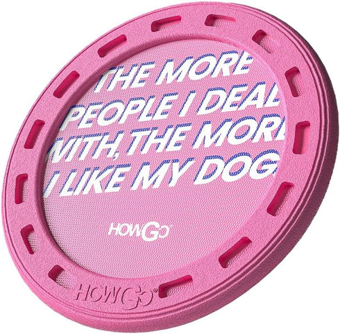 HOWGO Flyer Dog Toy, Dog Flying Disc, Flyer Dog Toy, Best for Flight, Lightweight, Durable and Water Resistant, 9.84'' (Pink)...