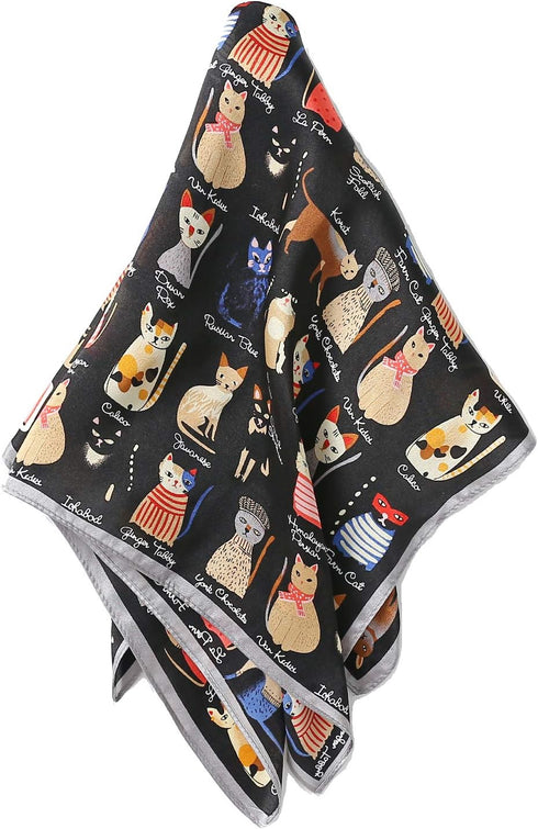 Jeelow 100% Silk Mulberry Scarf Small Square Scarves For Women Hair Bandana Neckerchief...