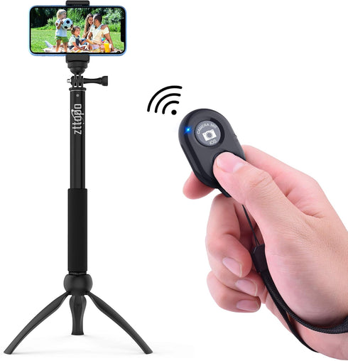 Wireless Camera Remote Shutter for Smartphones (2 Pack), Zttopo Wireless Phone Camera Remote Control Compatible with iPhone/Android Cell Phone - W...