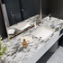 Decoroom Black and White Marble Contact Paper 17.7 in X 197 in, Waterproof Kitchen Countertop Peel and Stick Wallpaper, Self Adhesive Marble Conta...