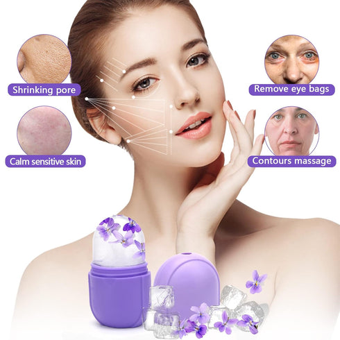 2024 New Ice Face Roller, Coldairsoap Upgrated Ice Facial Roller,Facial Beauty Ice Roller Skin Care Tools, Reusable Facial Mold for Neck to Enhanc...