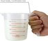 3 Pack Plastic Measuring Cups Mixing Pitcher for Cooking Baking DIY Craft Art Painting, Size of 1000ML/500ML/250ML...