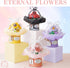 Flower Building Blocks Set with Dust-Proof Dome,Simulation Bouquet for Valentine's Day,Bonsai Building Bricks Toys,Home Decor (Pink)...