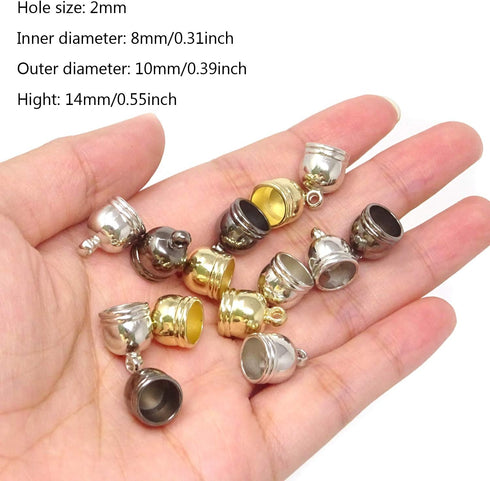 Honbay 30PCS Leather Cord End Caps for Jewelry Making and Craft Projects...