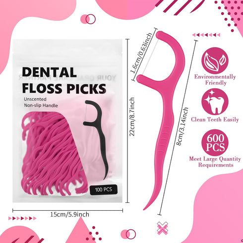 200 Count Dental Floss Picks Bulk Non Breakable Dental Floss Flossers for Adults Tooth Picks Flossers Teeth Cleaning Dental Floss Flossers for Fam...
