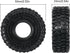 INJORA 1.0 Tires - S5 Rock Terrain Crawler Tires for TRX4M SCX24 AX24 FCX24 Upgrade Parts,64 * 24mm,T1011...