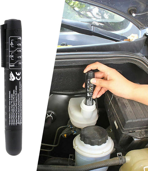 Brake Fluid Liquid Tester Pen, Auto Tester Tool, Car Diagnostic Testing Tool with 5 LED Indicators, DOT 3 DOT 4 DOT 5.1 Brake Fluid Tester Pen for...
