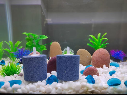 AQUANEAT Aquarium Air Stones 2x2 inch 2 Pack, Aerator Bubble Diffuser, Air Pump Accessories for Hydroponic, Pond, Aquarium Fish Tank...