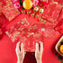 4 Pieces Silk Red Envelope Chinese Red Pocket Lucky Money Hong Bao Card Envelope for Spring Festival Wedding New Year Birthday, 4 Styles with Chin...