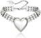 Flyonce Big Heart Choker Necklace, Sparkly Rhinestone Chunky Heart Necklaces Jewelry Gifts for Women...