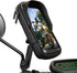 Waterproof Motorcycle Phone Mount 360° Rotation Motorcycle Rearview Mirror Phone Holder Anti-Shake Large Capacity Motorcycle Cell Phone Holder wit...