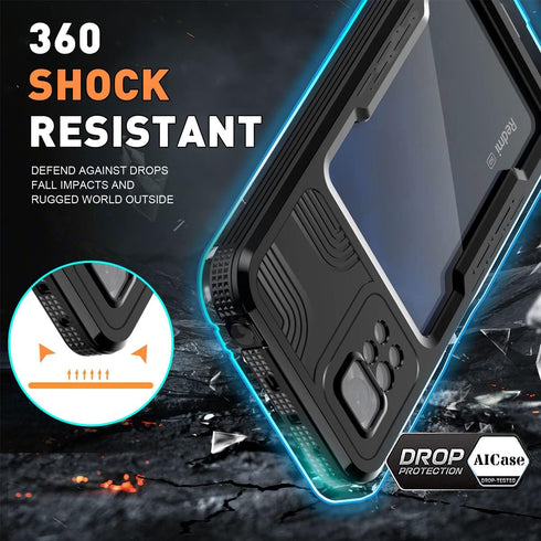 AICase for Redmi Note 11 Pro Case, Waterproof, for Xiaomi Redmi Note 11 Pro 5g Case Clear with Built-in Screen Protector...