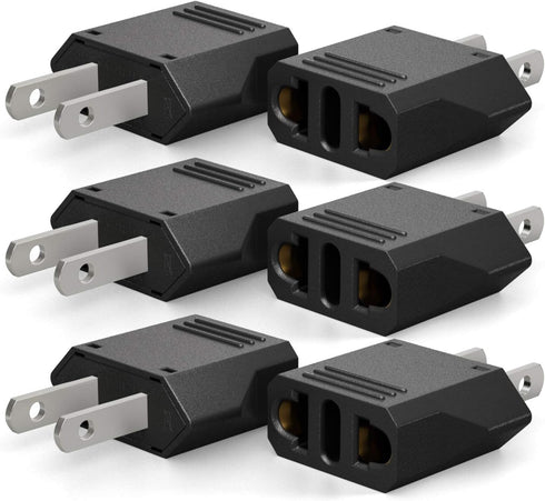 Europe to American Outlet Plug Adapter, Unidapt European EU to US Travel Power Adapter Plug, EU/Italy to USA/Kanada Outlets Converter Wall Plug AC...