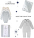 HonestBaby Knit Stroller Blanket with Trim detail and Baby Hat 100% Organic Cotton for Infant Boys, Girls, Twinkle Star Gray (2-pack), One Size...