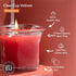 HYOOLA Clear Cup Scented Votive Candles - Strawberry - 12 Hour Burn Time - 4 Pack - European Made...