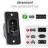 PNGKNYOCN IEC320 C8 2-Pin Male Plug Power Socket Connector AC 250V 2.5A Screw Mount Adapter ?6-Pack?...