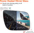 Passenger Right Side Heated Mirror Glass Fits for Ford Explorer 2011 2012 2013 2014 2015 2016 2017 with Rear Holder Replacement for BB5Z17K707A...