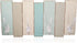Tumbler Home Beachy Wood Wall Rack-4 Double Metal Hooks-Distressed Beach Decor Finish 16 inch x 8 inch...