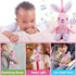 On-The-Go Pull Down Hanging Music Soothing Musical Pulldown Toys 3-in-1 Infant Play Mat for Tummy Time?Accompanying Sleep, Lullaby, Pink Rabbit?Mu...