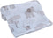 NoJo Super Soft Blue & Grey Elephant Plush Baby Blanket, Aqua, Grey, Charcoal...