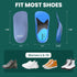 Plantar Fasciitis Heel Insert for Women - Welnove Shock Absorbing Shoe Insoles for Standing & Walking All Day,Heel Cushion Inserts with Flexible A...