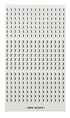 Ideal Industries 44-109 Plastic-Impregnated Cloth Self-Sticking Wire Marker Booklet 1/4 inch x 1-1/2 inch Legend...