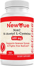 N-Acetyl L-Cysteine (NAC) 600mg, 180 Capsules - Non-GMO, Gluten Free...