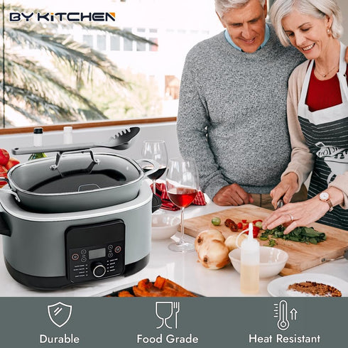 BYKITCHEN Roast and Steamer Rack Compatible with Ninja Foodi Possible Cooker Pro 8.5 Quart MC1000, MC1001, MC1010 Slow Cooker Crock, Ninja Possibl...