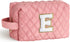Travel Makeup Bags for Women - Initial Pink Girls Makeup Bag Makeup Pouch Makeup Bag Travel Must Haves Cute Makeup Bag Best Friend Birthday Brides...