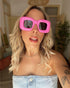 VANLINKER Cute Square Inflated Sunglasses for Women Men Trendy Chunky Glasses Retro Thick Frame Funny Mask Shades VL9733...