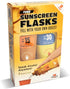 GoPong Sunscreen Flask 2 Pack (16 oz Total) - Hidden Alcohol Travel Flasks - 2 Secret Liquor Containers for Beaches, Cruises, and Sports Events...