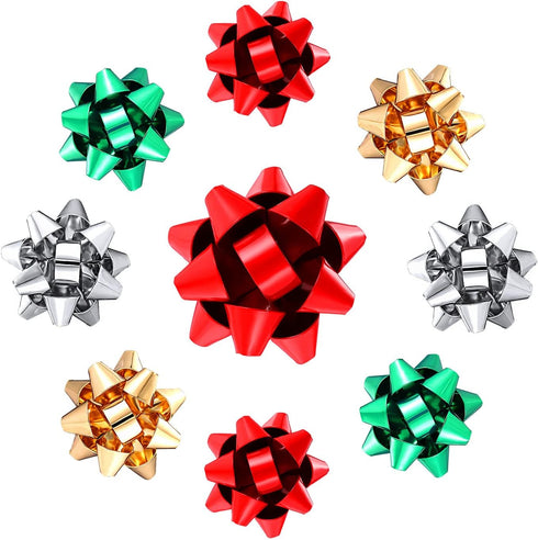 XOCARTIGE Christmas Brooch Pins Festive Xmas Bow Brooches for Women Girls Winter Holiday Party Gifts...