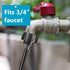 5 Pcs Drip Irrigation Hose Connectors 1/4 Inch Drip Irrigation Tubing to 3/4 Inch Garden Faucet Adapter Garden Drip Irrigation System Drip Hose Fi...