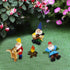 Dance Miniature Garden Gnome Set of 4 Fairy Garden Gnomes Accessories Campfire Little Garden Gnomes Outdoor Small Garden Gnome Figurines Ornaments...
