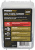 Power Pro Premium Self-Drilling Metal Screws, Zinc Plated Steel, Hex Washer Head Metal to Metal Winged Point Screws, Silver, #12 x 1 inch, Box of ...