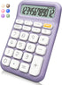 Mechanical Switch Calculator,12 Digits,Large LCD Display,Purple Desktop Calculator Big Buttons,Cute Calculator,Aesthetic calculator for office,sch...