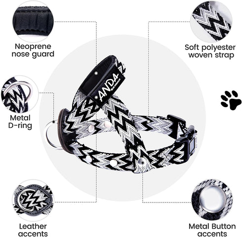 ANDA Gentle Leader Ultra-Light No-Pull Dog Headcollar: Adjustable, Breathable Comfort, Prevents Explosive Rushes, Ideal for Daily Use (Medium Size...