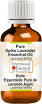 Pure Spike Lavender Essential Oil (Lavandula latifolia) Steam Distilled 15ml (0.50 oz)...