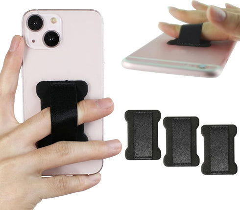 Phone Loop Finger Holder,Cell Phone Finger Grip Strap Holder for Hand, Ultra Thin Anti-Slip Cell Phone Grips Band Holder for Back of Phone Compati...