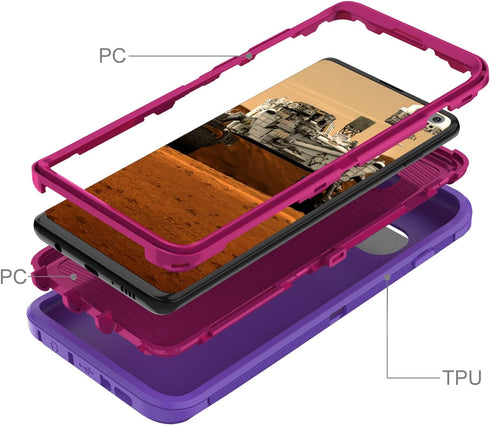 Galaxy S10 Plus Case Galaxy S10+ Case for Samsung Galaxy S10 Plus Case Military Drop Shockproof Armor Heavy Duty Rugged 3 in 1 Protection Cover fo...