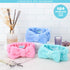 Bliss Women's Spa Headband - 2 Pack Microfiber Towel Headband for Washing Face, Skin Care, Makeup, and Messy Hair Wrap - Preppy Stuff Shower Hair ...