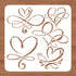 BENECREAT Love Sign Stencil, 12x12" Infinity Heart Plastic Reusable Drawing Stencils Decoration Template for Painting on Scrapbook Fabric Floor Fu...