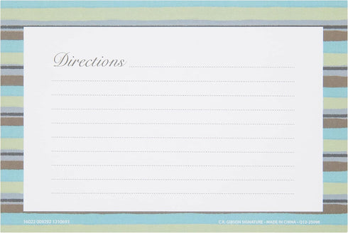 C.R. Gibson Forage 4x6 Double Sided Recipe Cards, Multicolor...