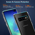 Rayboen Case for Galaxy S10 Plus, Crystal Clear Designed Shockproof Protection Phone Case, Transparent Hard PC Back Flexible TPU Sleek Light and D...