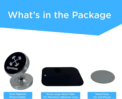 Dual Magnetic Phone Mount & Holder. Attaches magnetically to Metal Surface. Shoot Hands-Free Videos While Working Out. Strong Joints and Magnets. ...
