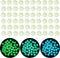 120 Pieces Quartz Pearl Balls Luminous Solar Stone Beads Grow in The Dark 6 mm Quartz Balls Beads UV Reactive Glowing Pearls for Jewelry Making De...