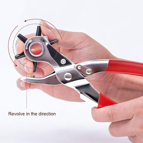 Hole Punch, NEU MASTER Heavy Duty Leather Hole Puncher for Belts, Watch Bands, Straps, Dog Collars, Saddles, Shoes, Fabric, DIY Home or Craft Proj...