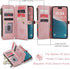 Defencase Compatible with iPhone 13 Pro Max Case Wallet with RFID Blocking Card Holder for Women Men, PU Leather Magnetic Snap Flip Zipper Strap W...