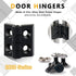 KOOTANS 2 Sets 2020 Series Door Handle and Frame Hinges Install Kit for 20x20 Aluminum Extrusion Profile Slot 6mm-4pcs Zinc Alloy Hinges, 2pcs Alu...