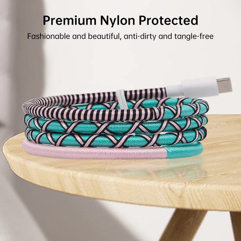 URIZONS 60w USB C to Lighting Cable, Nylon Braided Cable Fast Charging Cable for iPhone 13 13 Pro 12 11 X XS XR 8 Plus(2PCS)...